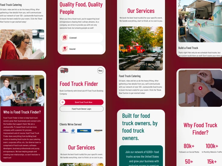 Web Application Development for Food Truck Mobile