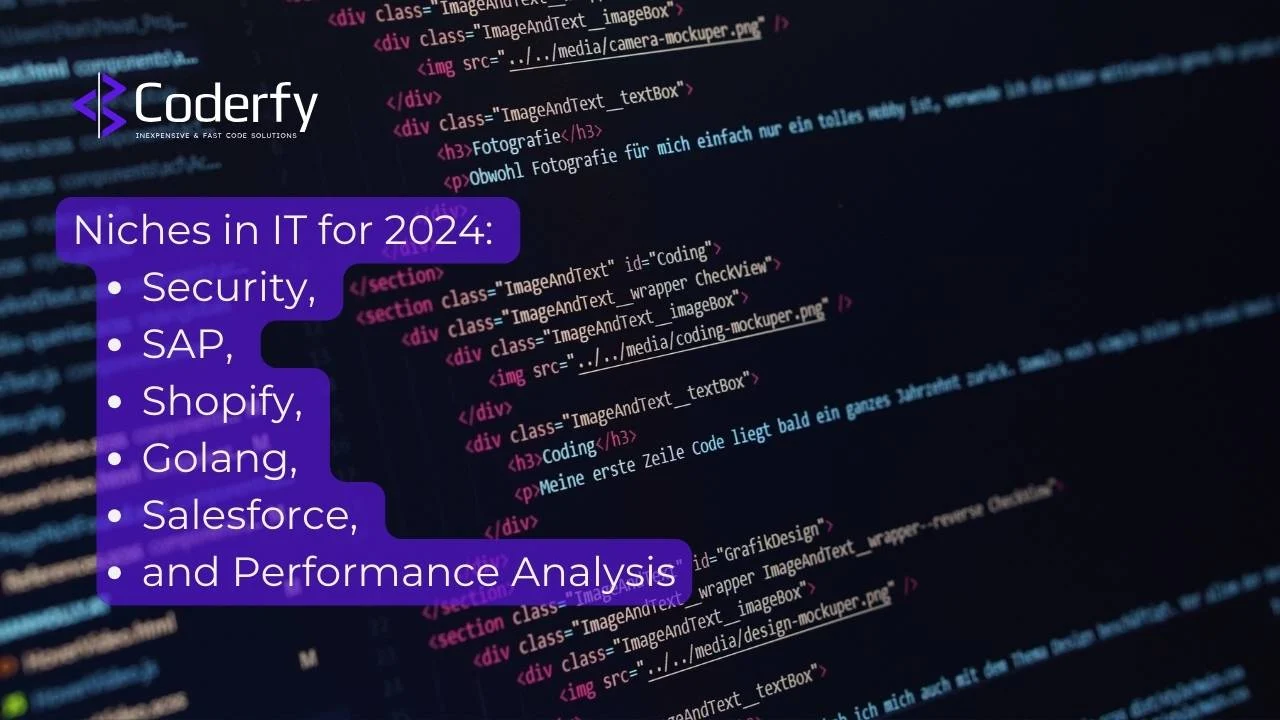 Niches in IT- Security, SAP, Shopify, Golang, Salesforce, and Performance Analysis