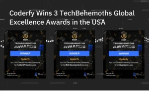 Secure Fintech Engineering: Coderfy Wins 3 TechBehemoths Global Excellence Awards in the USA