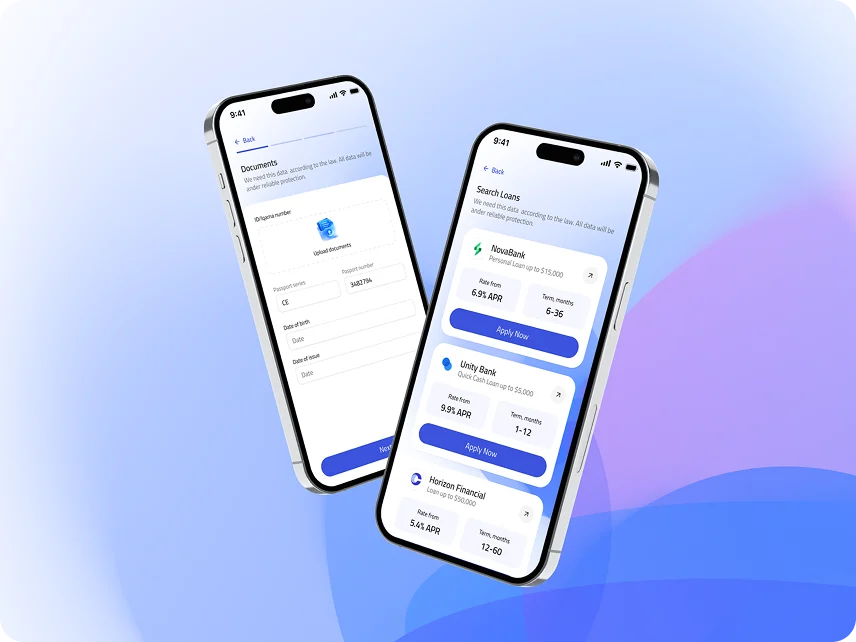 loan originating system on mobile app